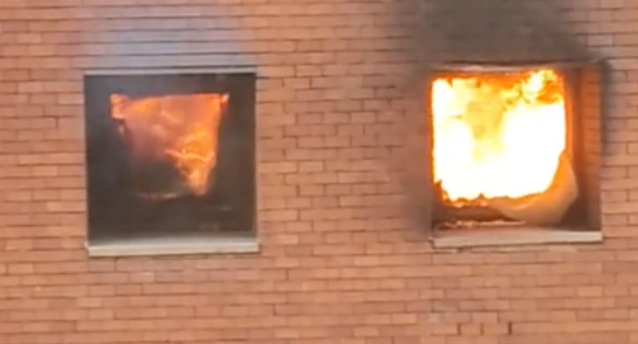 Una imagen del incendio.