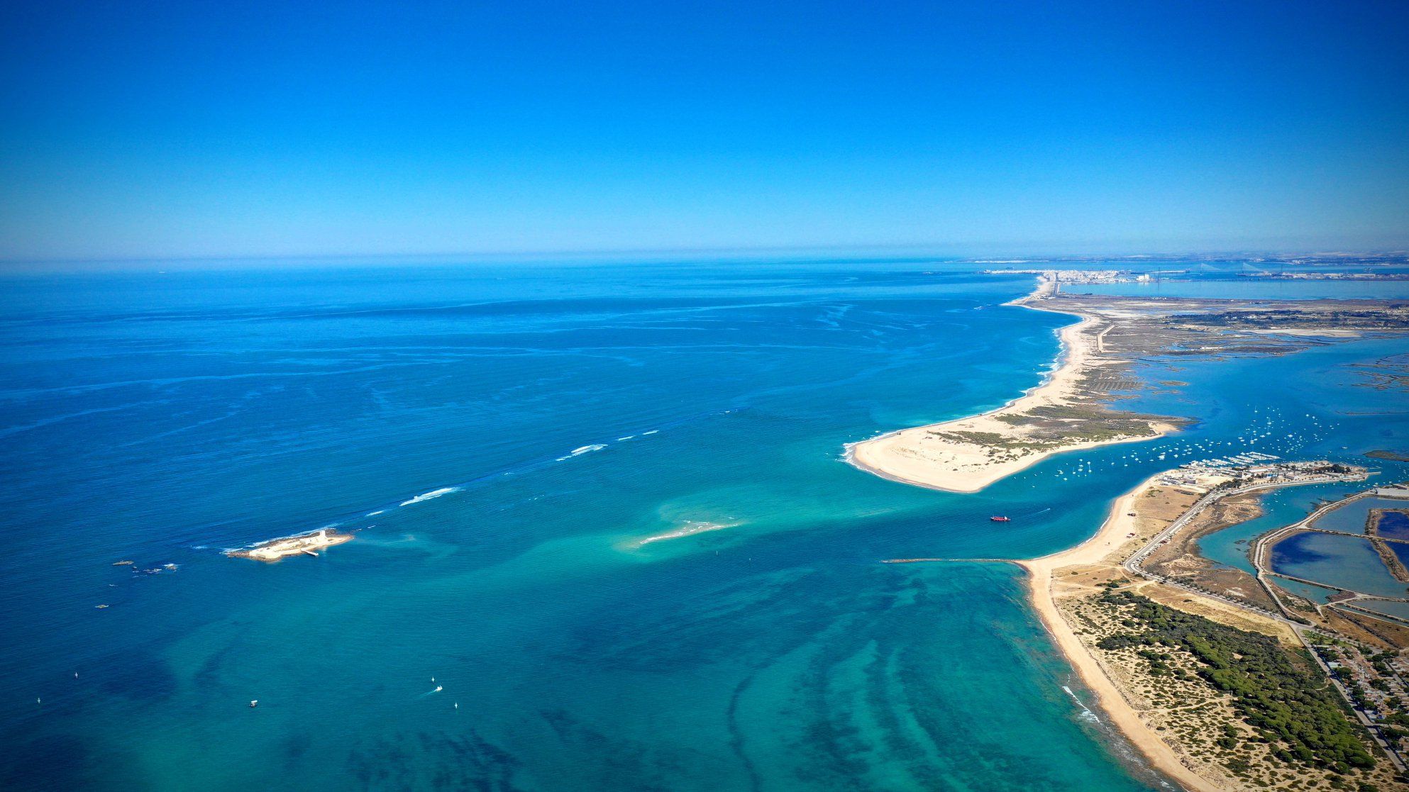 El caño de Sancti Petri, en Chiclana.