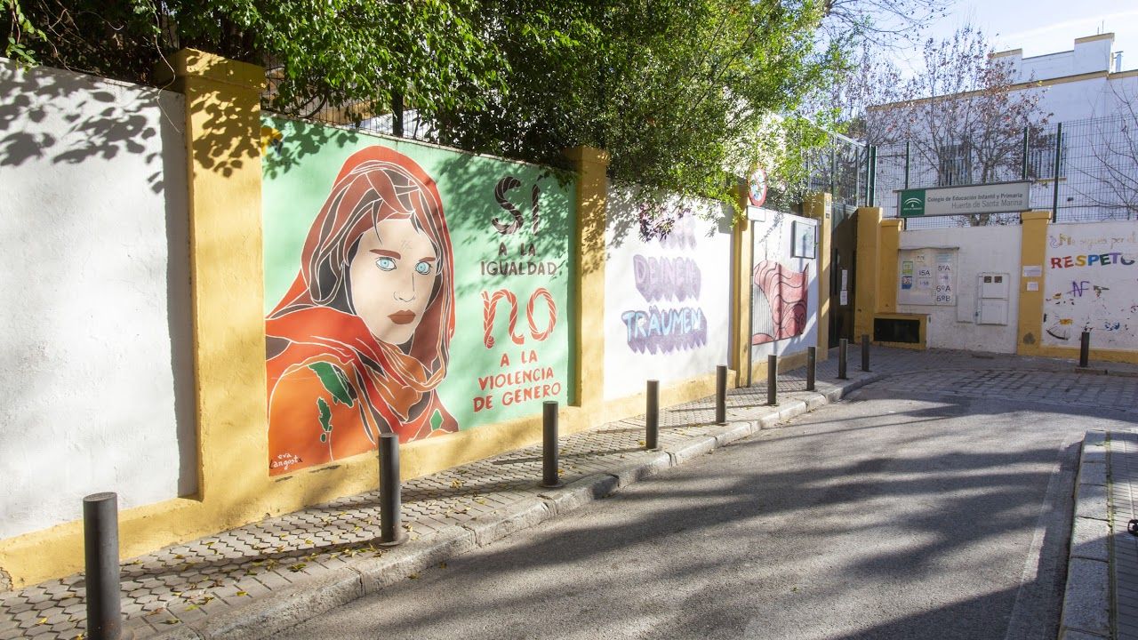 Imagen del Huerta de Santa Marina en Sevilla, colegio de Pepe.