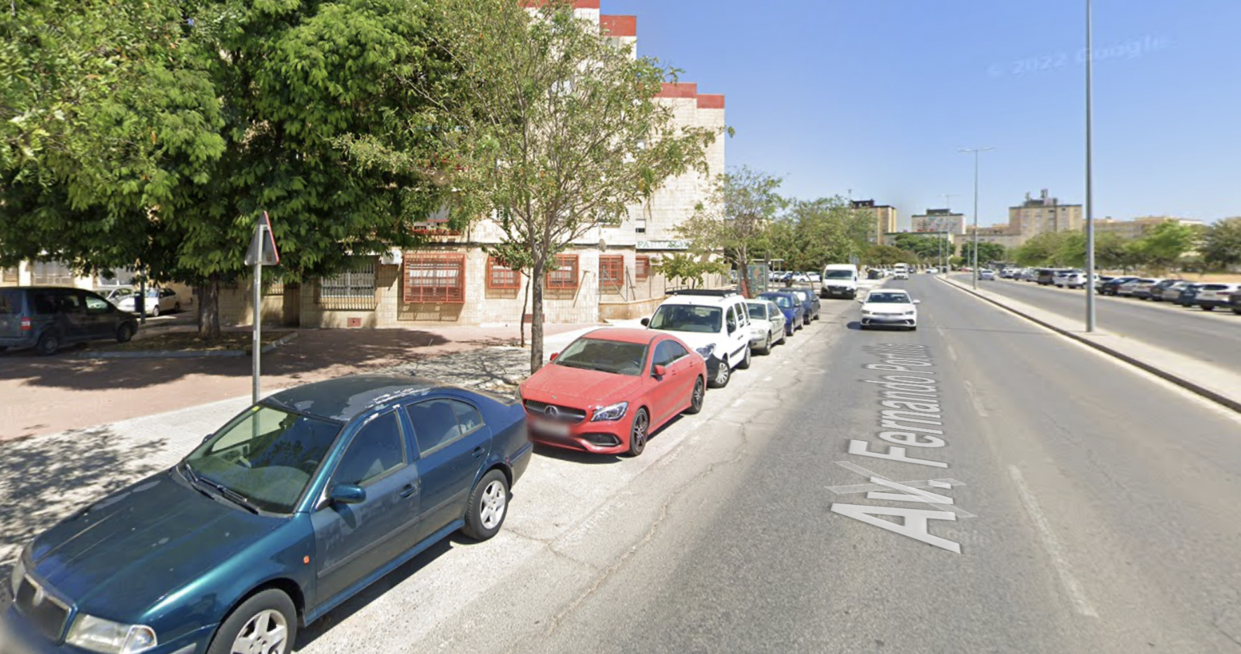 Avenida Fernando Portillo donde se creará este nuevo aparcamiento. 