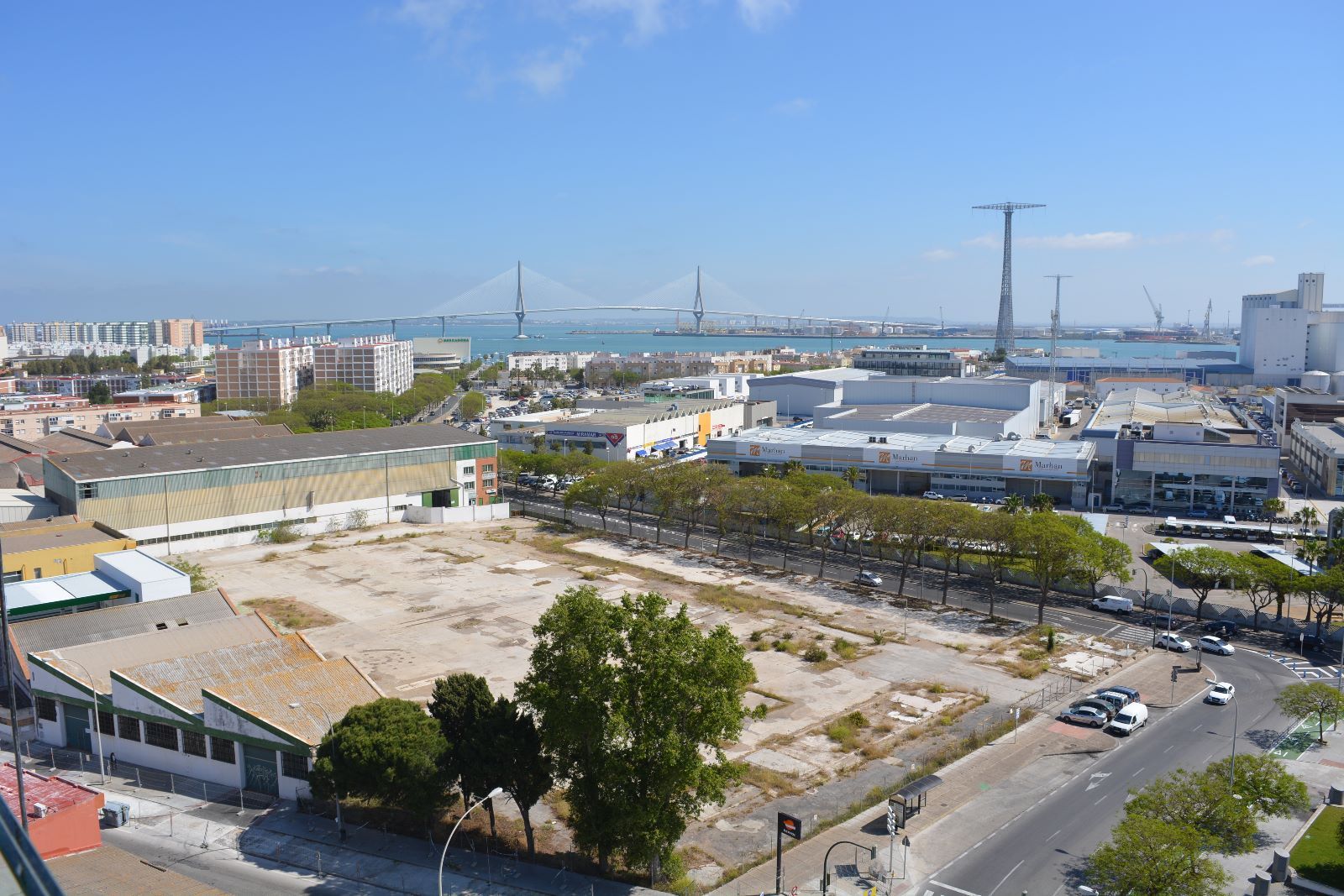 Vista del desarrollo del nuevo núcleo urbano de Navalips en Cádiz.