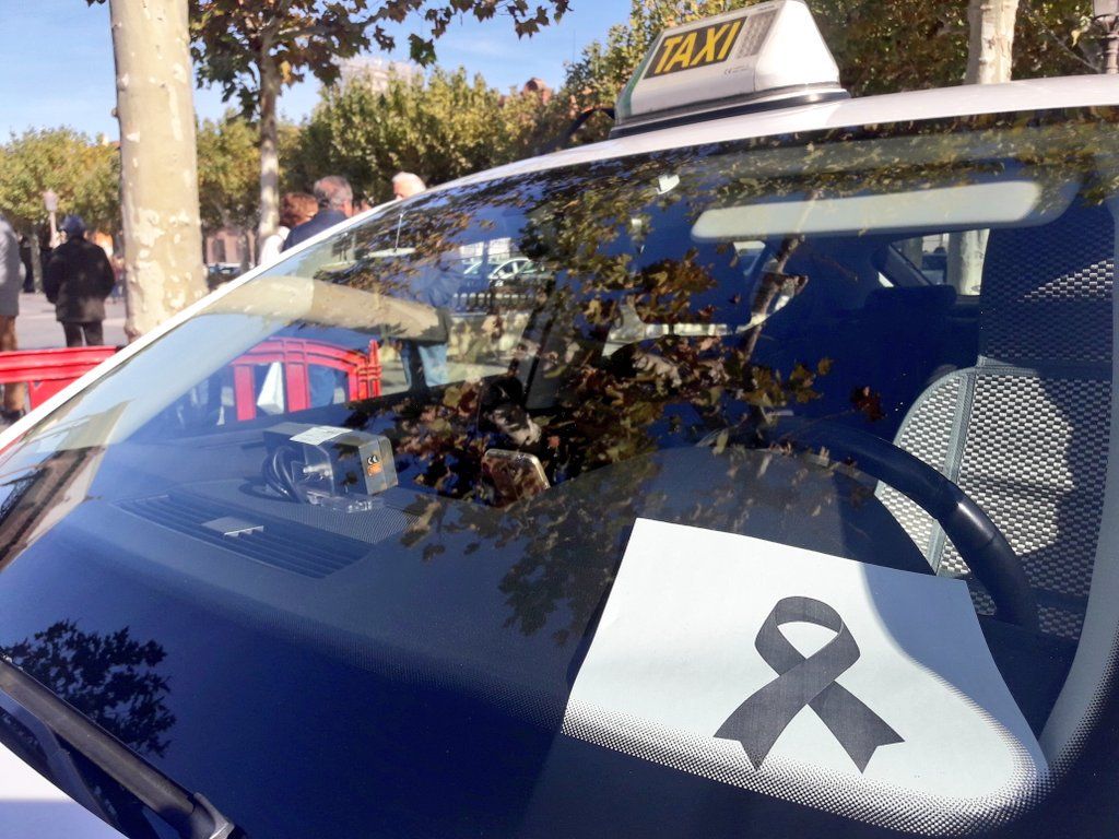 Los taxis de Alcalá, de luto.