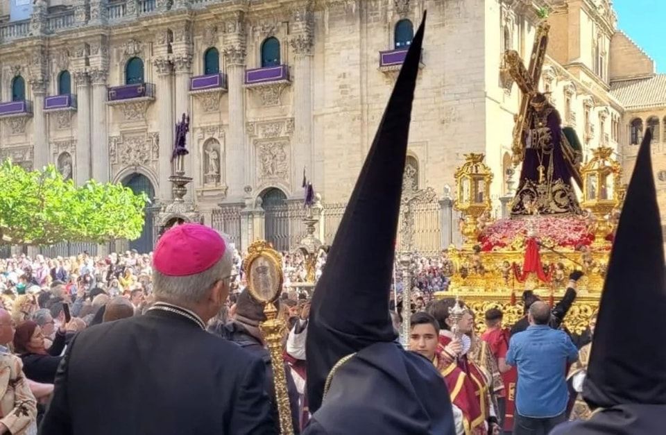 'El Abuelo' de Jaén en procesión, una imagen de la Diócesis de Jaén.