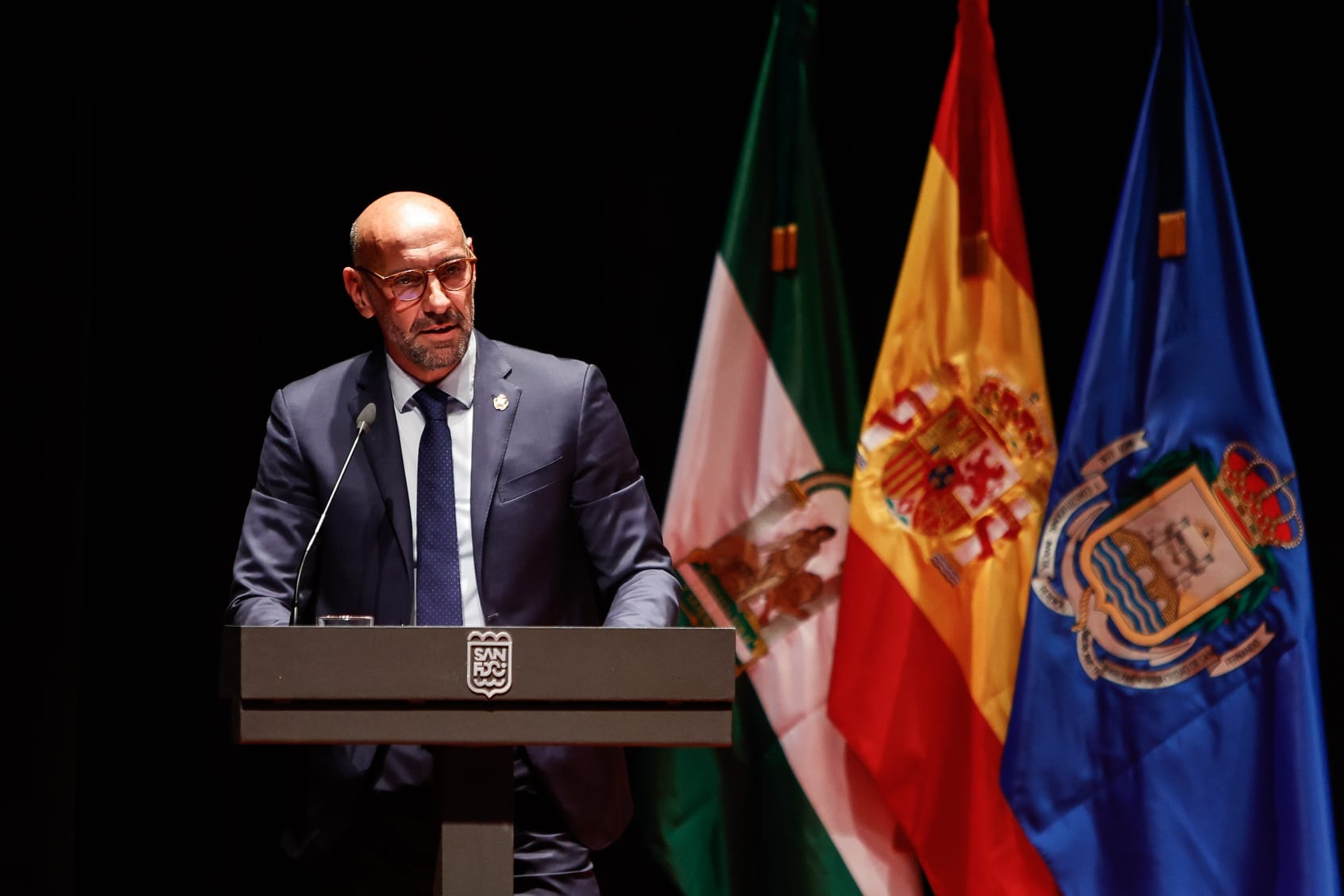 Monchi durante su discurso. Foto del Sevilla FC.