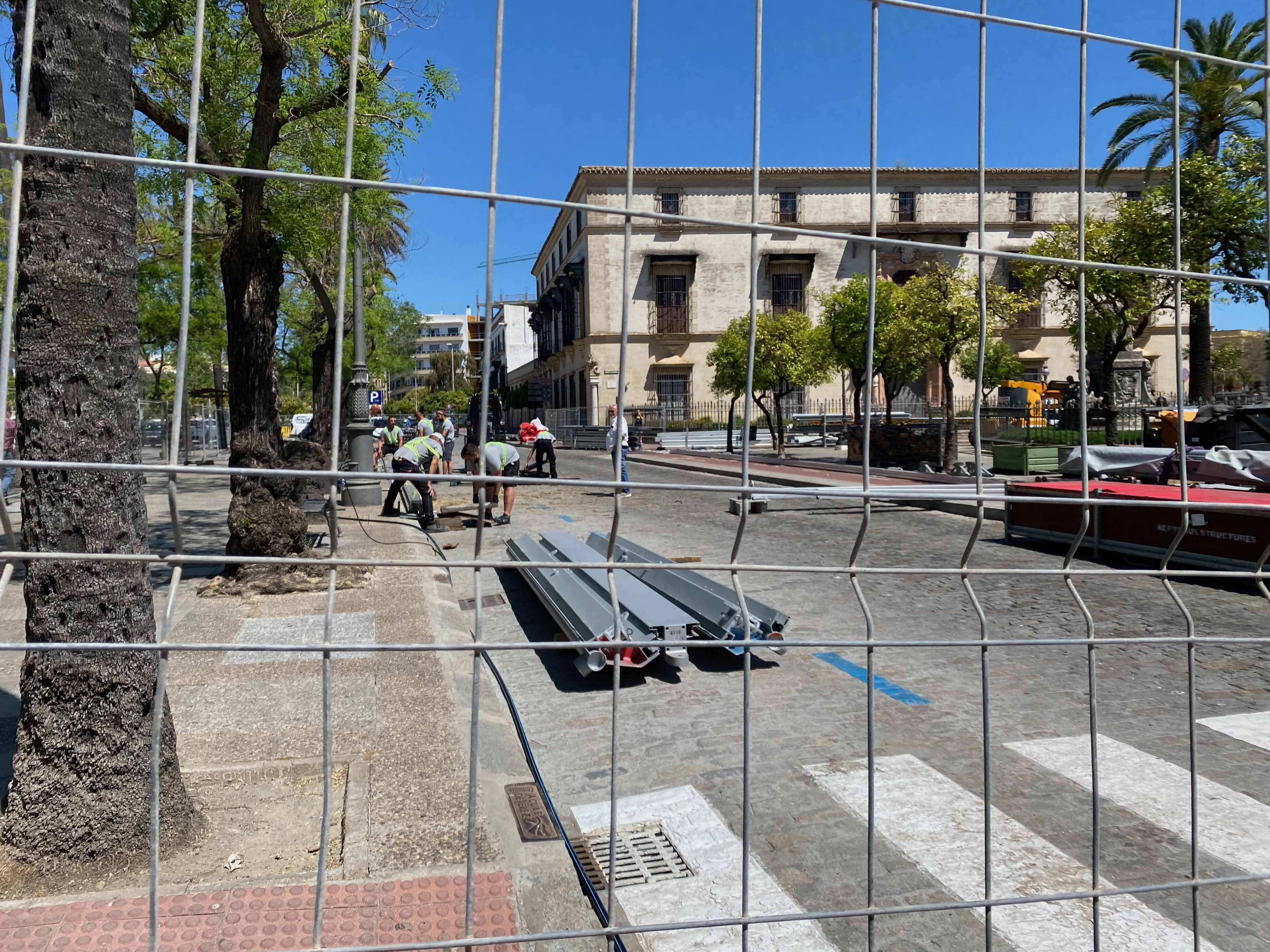 Atención, cambios de tráfico en el centro de Jerez por el Garage 93 de Marc Márquez. Atención, cambios de tráfico en el centro de Jerez por el Garage 93 de Marc Márquez.