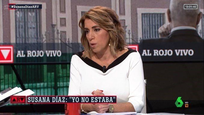 Susana Díaz durante su intervención en un programa de La Sexta. FOTO: EUROPA PRESS