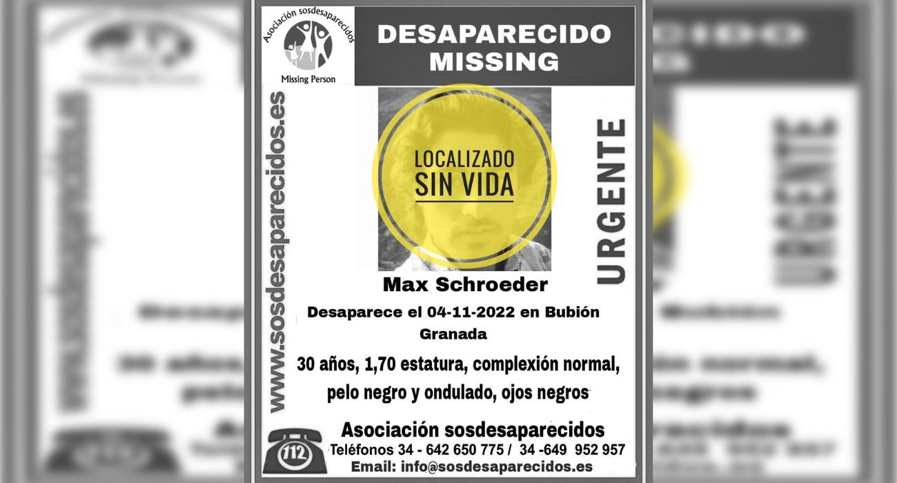 Max ha sido encontrado sin vida. Max ha sido encontrado sin vida.