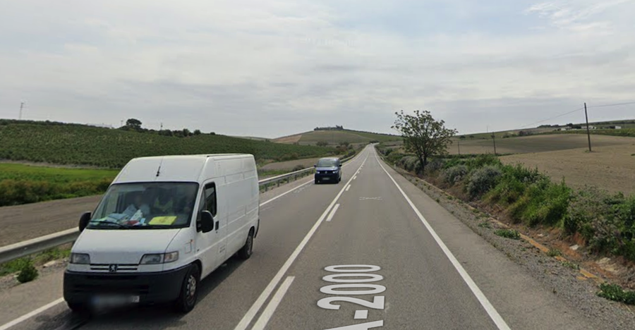 Coches circulando por la zona en la que fue pillado el conductor a 193 km/h.