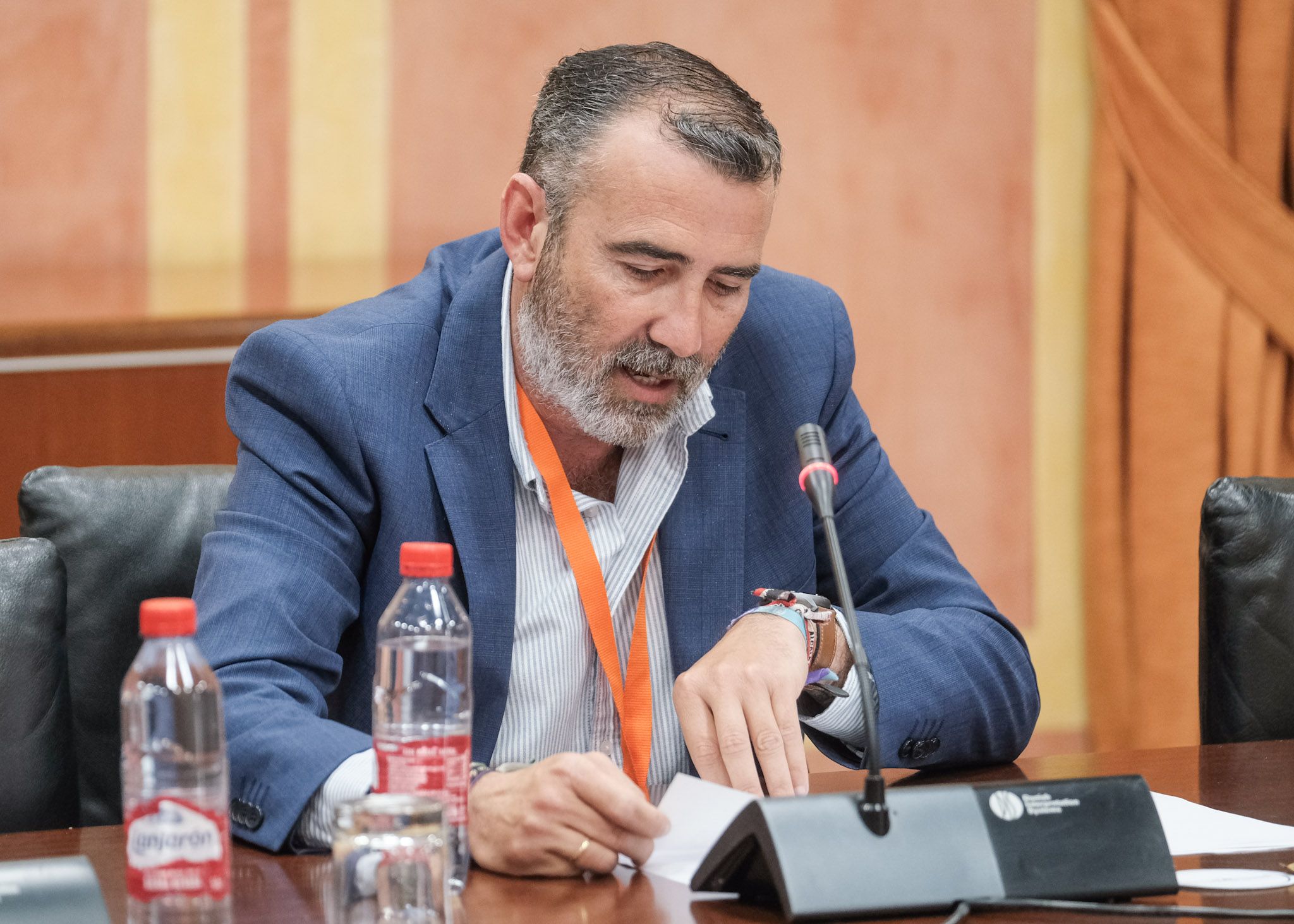 Javier Pizarro en el Parlamento de Andalucia
