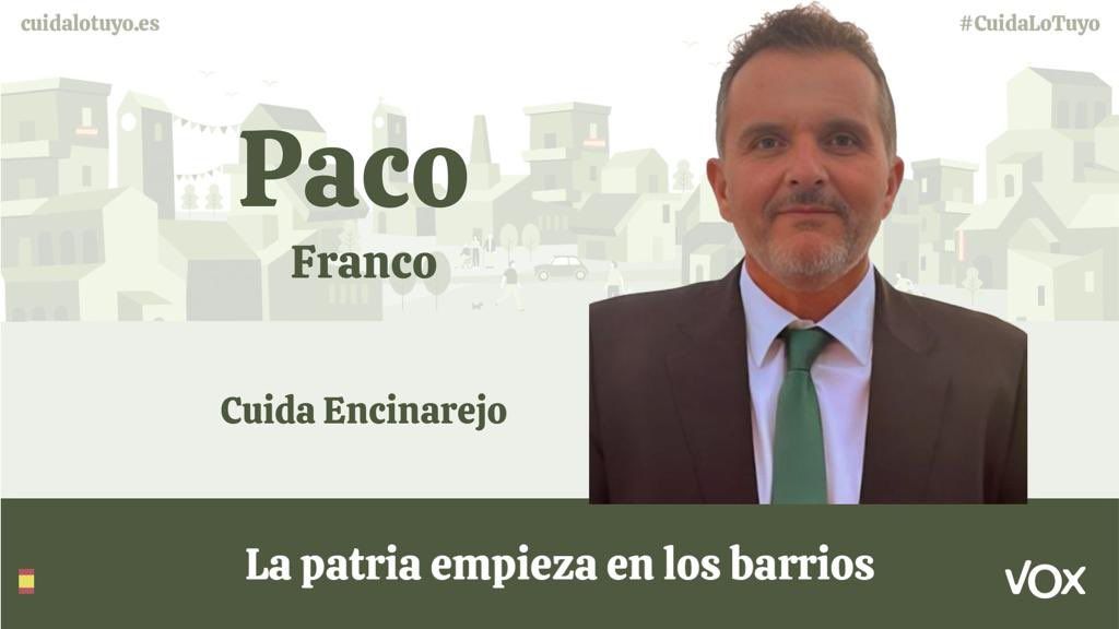 Paco Franco en la presentación de la candidatura.