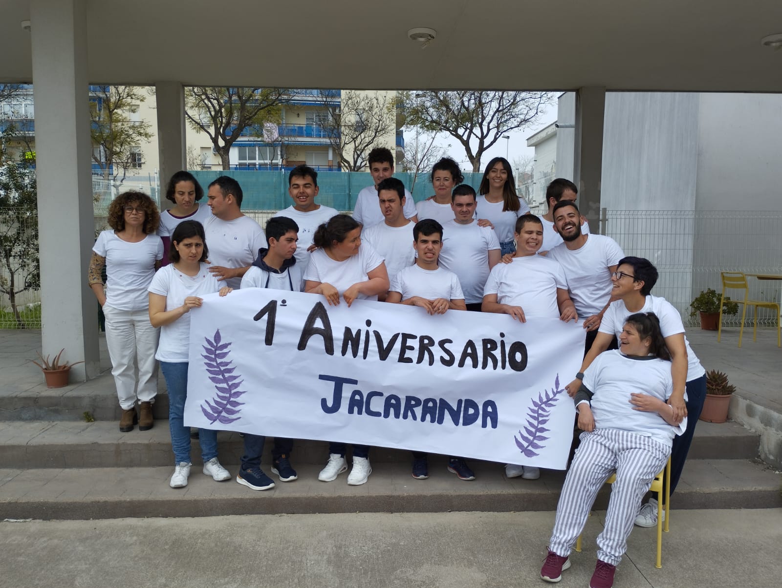 Primer aniversario del centro de día Jacaranda en Jerez. 