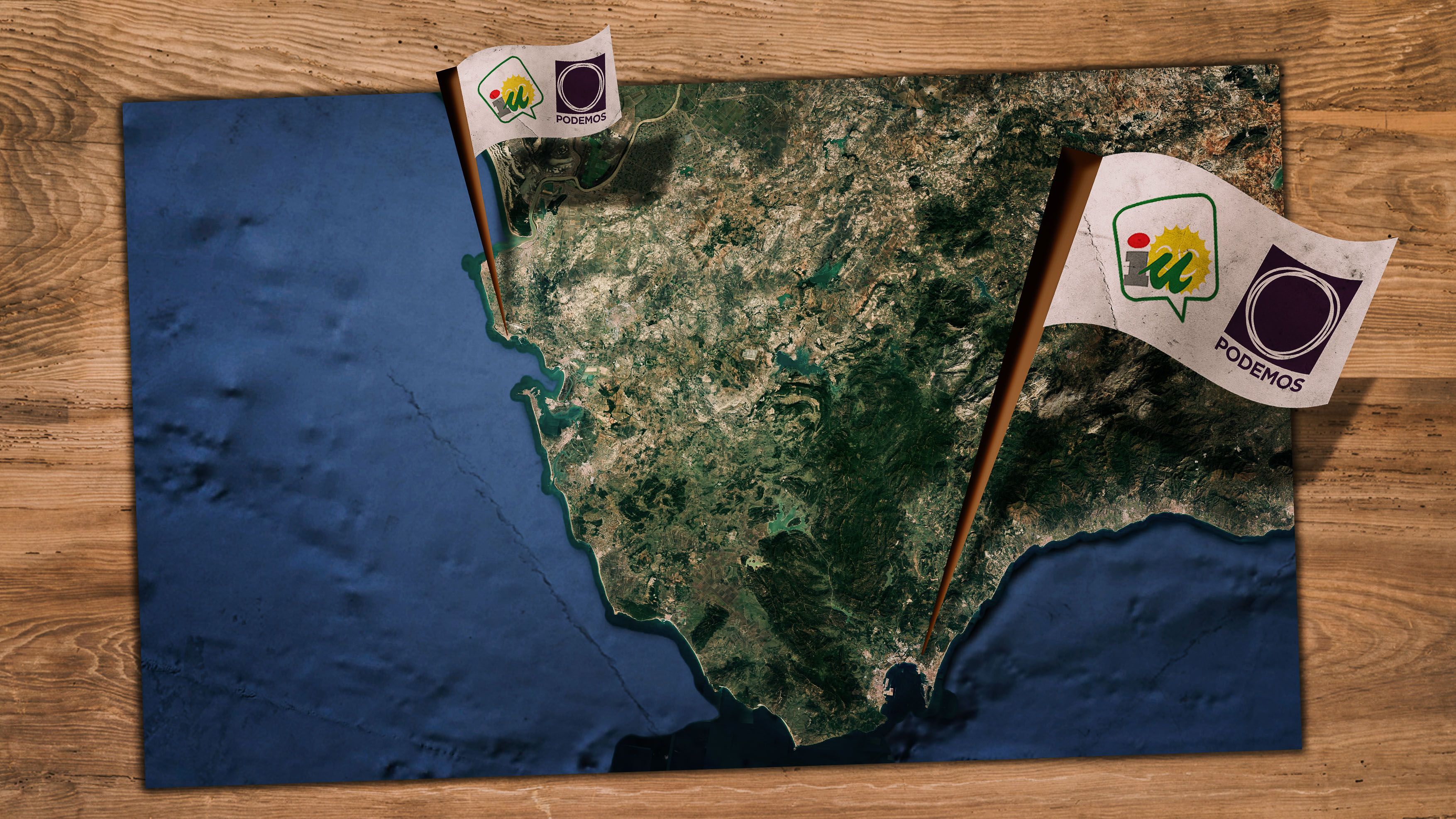San Roque y Rota son los dos lugares de la provincia de Cádiz donde IU y Podemos han logrado un acuerdo.