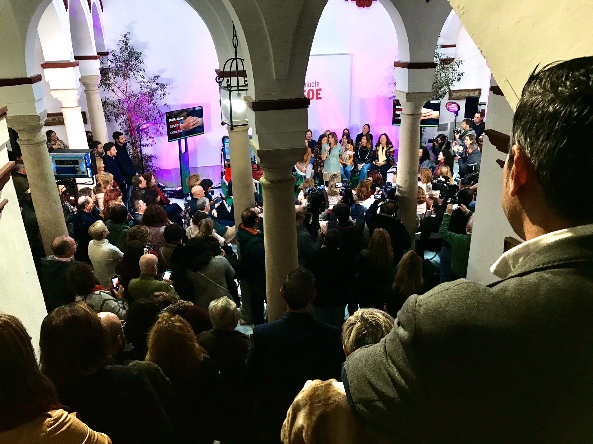 Acto del PSOE-A, protagonizado por Susana Díaz, este viernes.