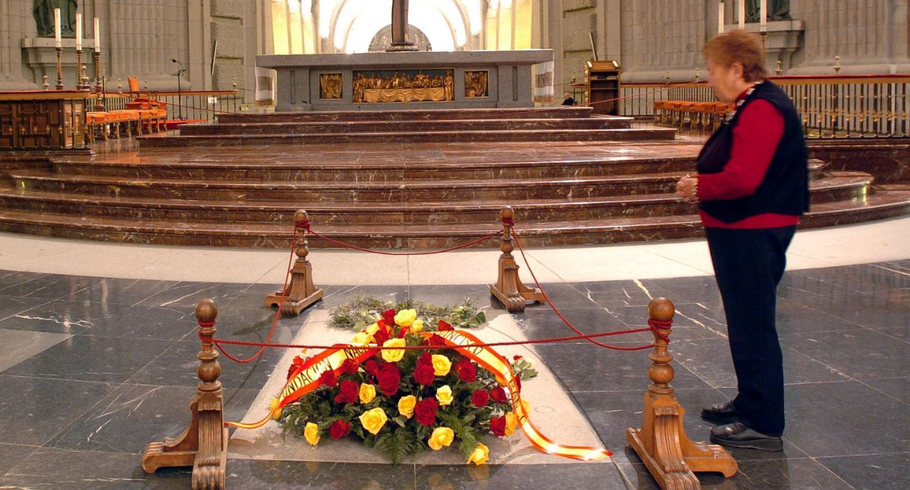 La tumba de Primo de Rivera en el Valle de los Caídos.   RTVE