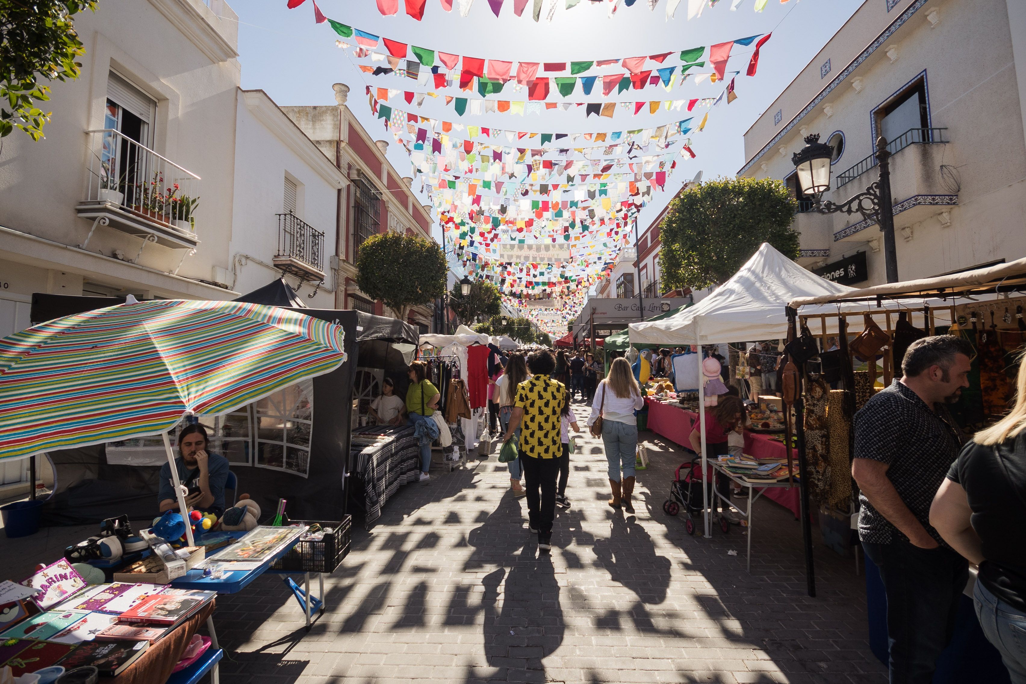 Calles engalanadas en Trebujena.