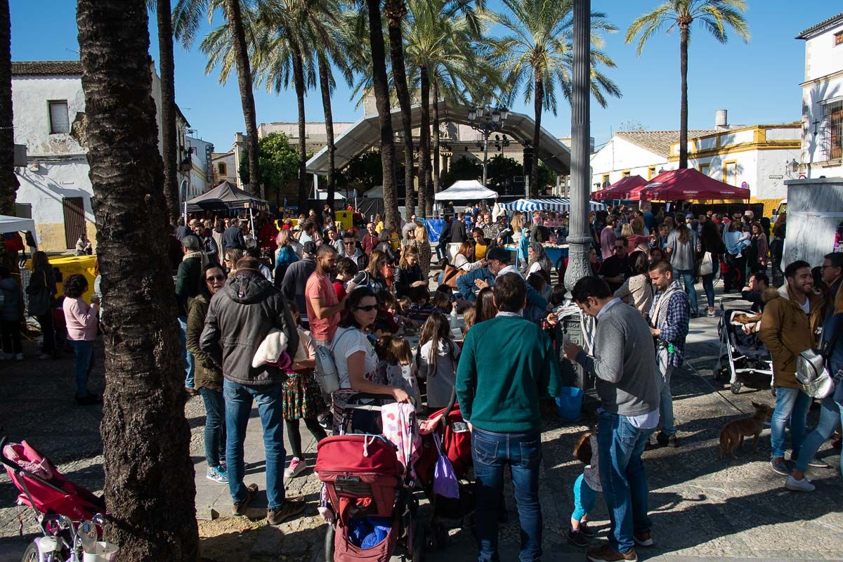 Aspecto de la plaza del Mercado en la última edición de Intramuros.