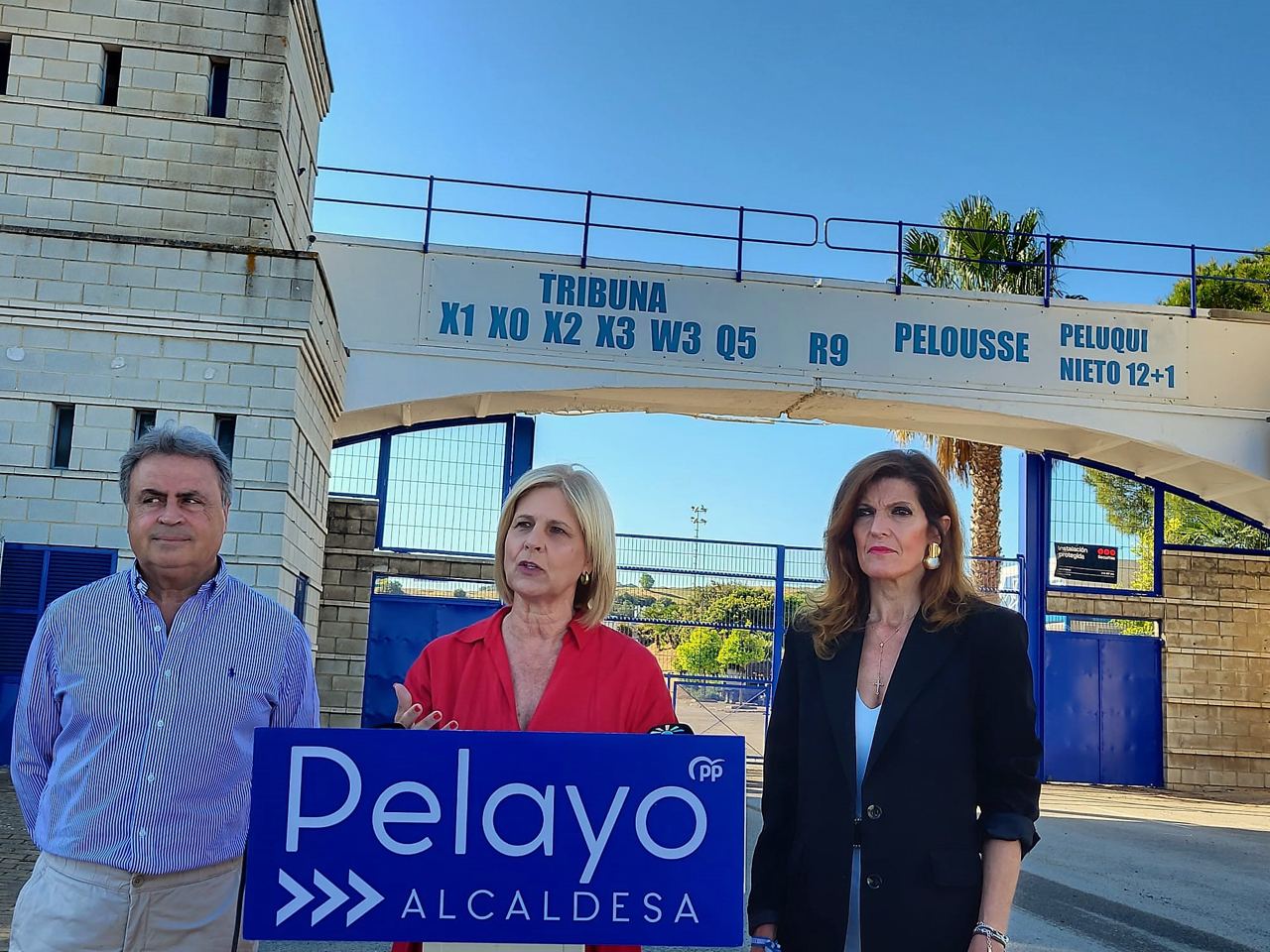 La candidata del PP, García-Pelayo, este lunes en el Circuito de Jerez