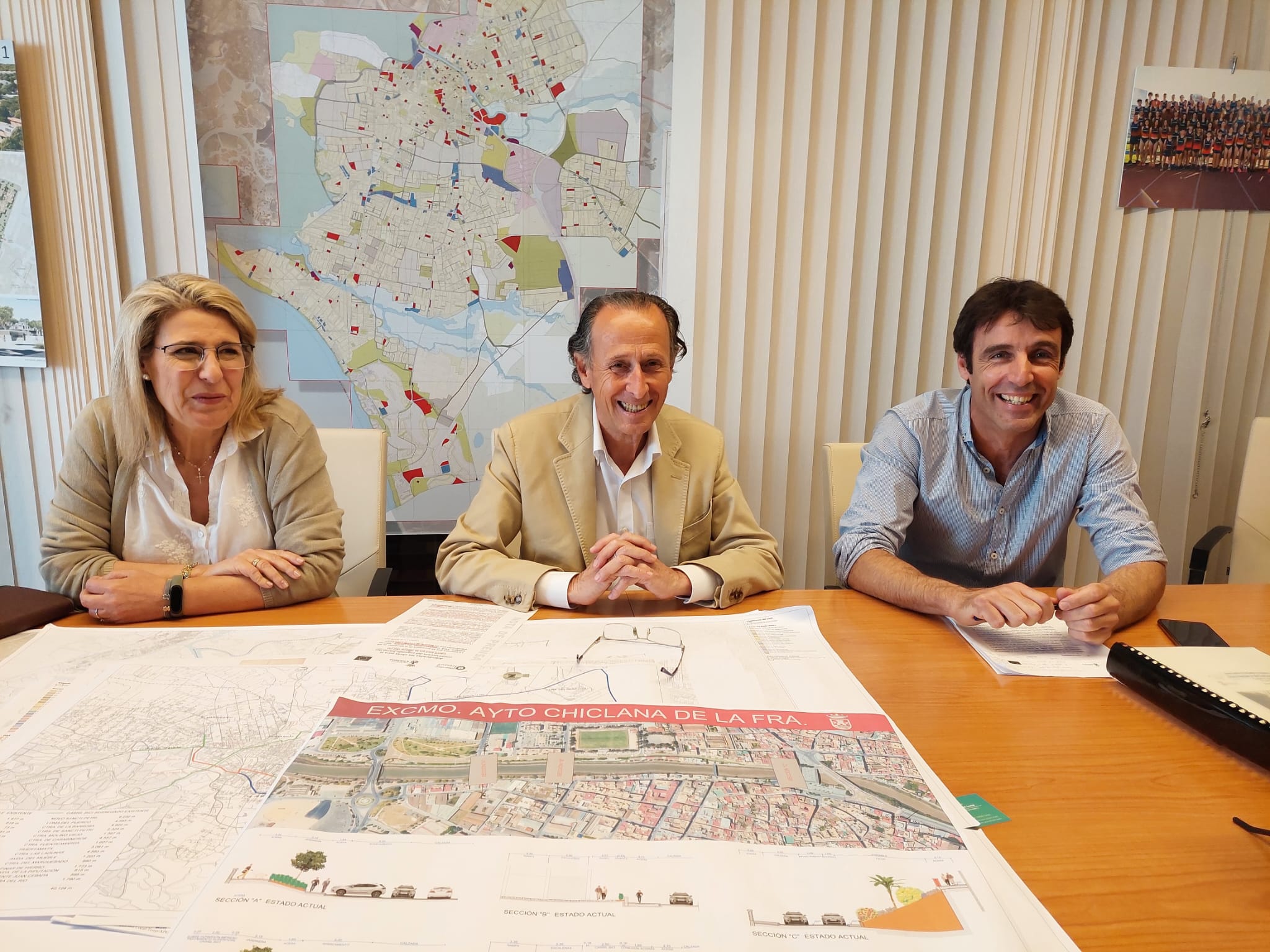 Reunión sobre los avances del carril bici. 