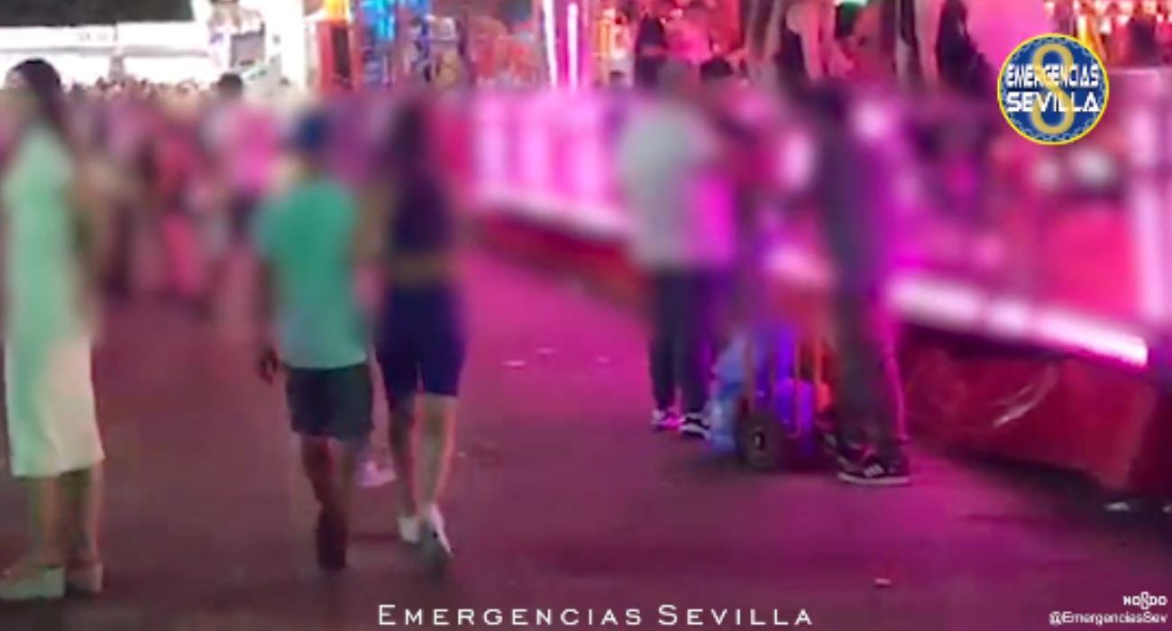 Una intervención contra la venta ambulante de rebujitos.