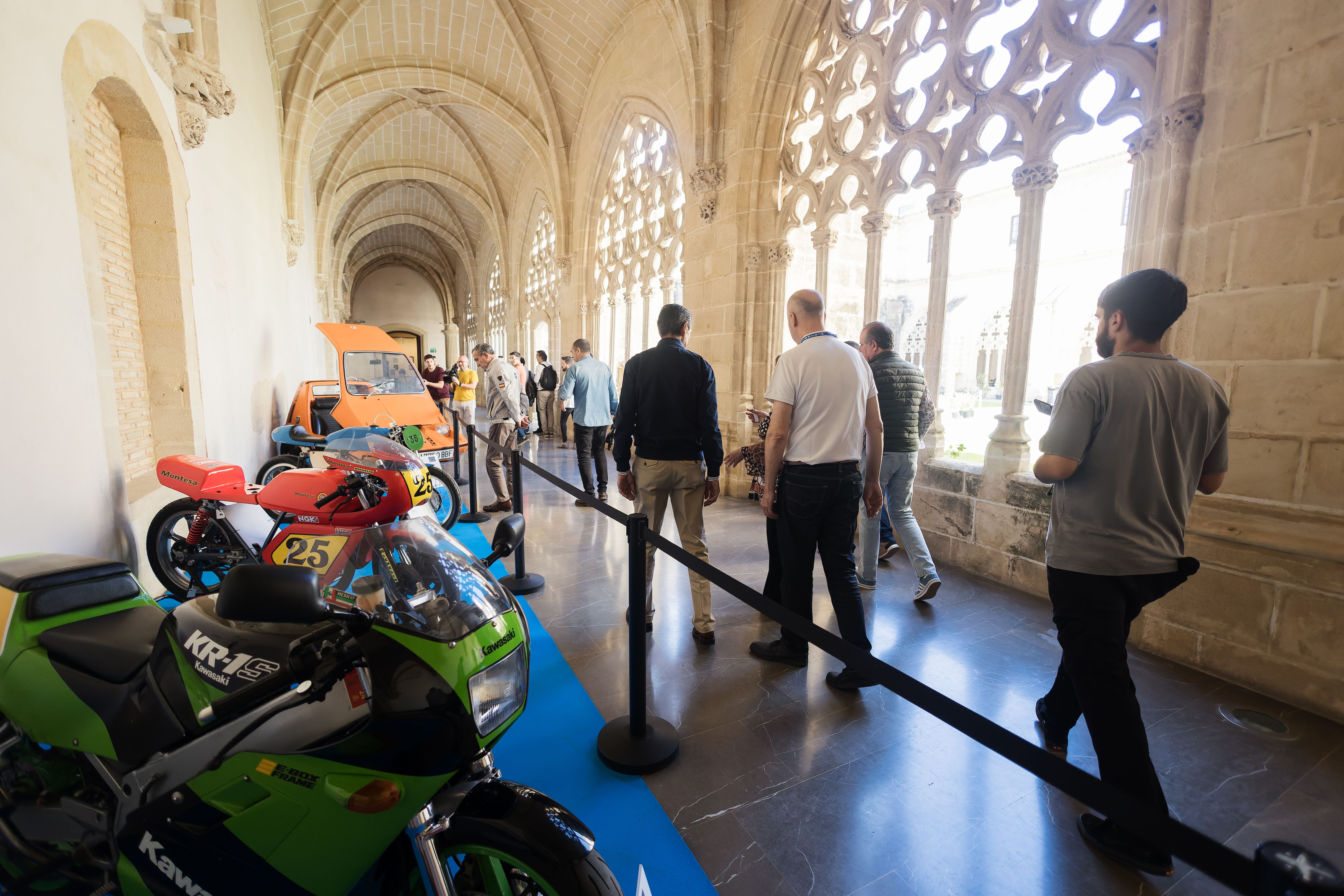 Exposición de motos clásicas en Jerez. 