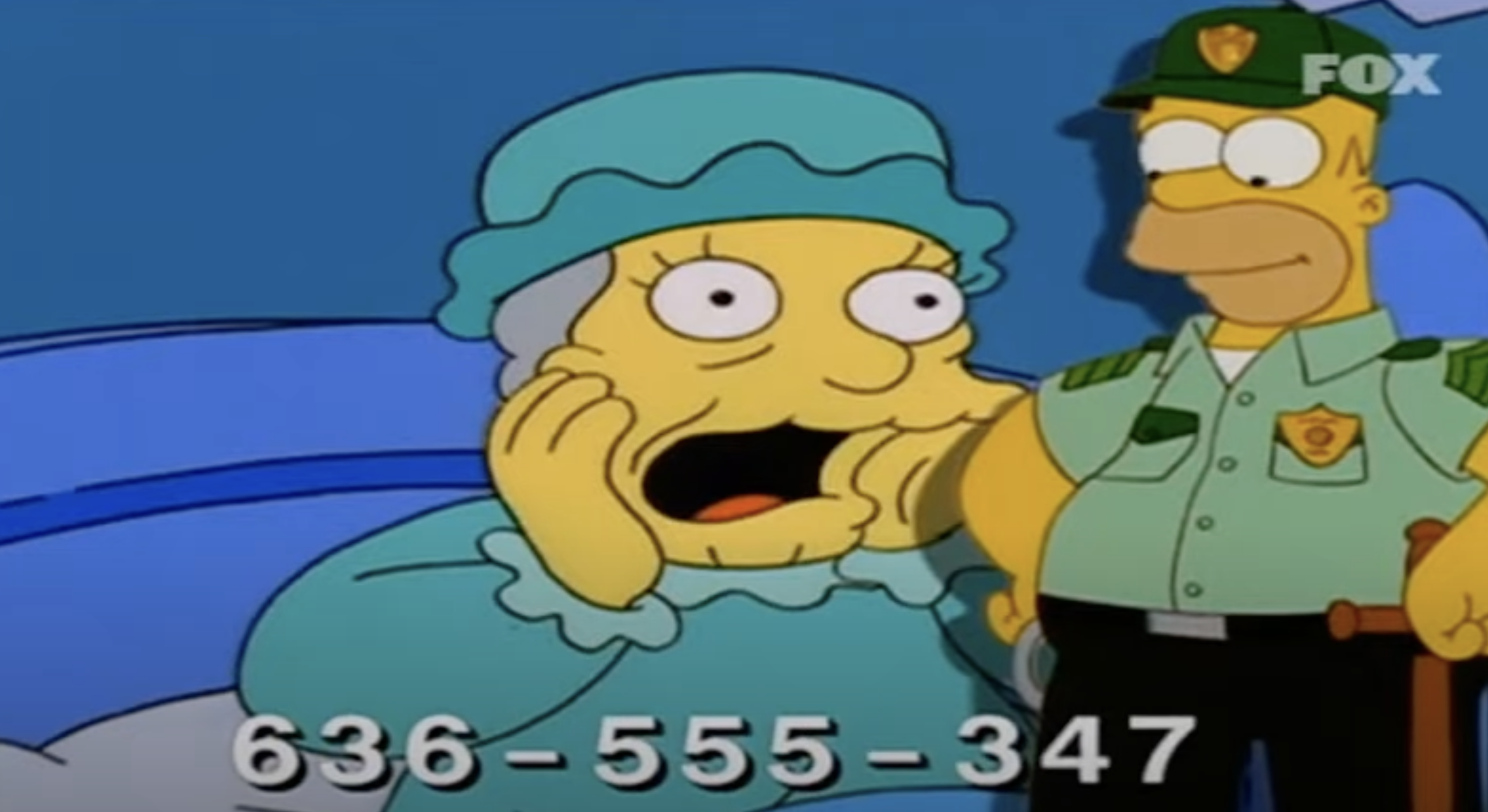 Número de 'Spring Escudo' en Los Simpsons que coincide con el de una empresa de telecomunicaciones de Murcia. 