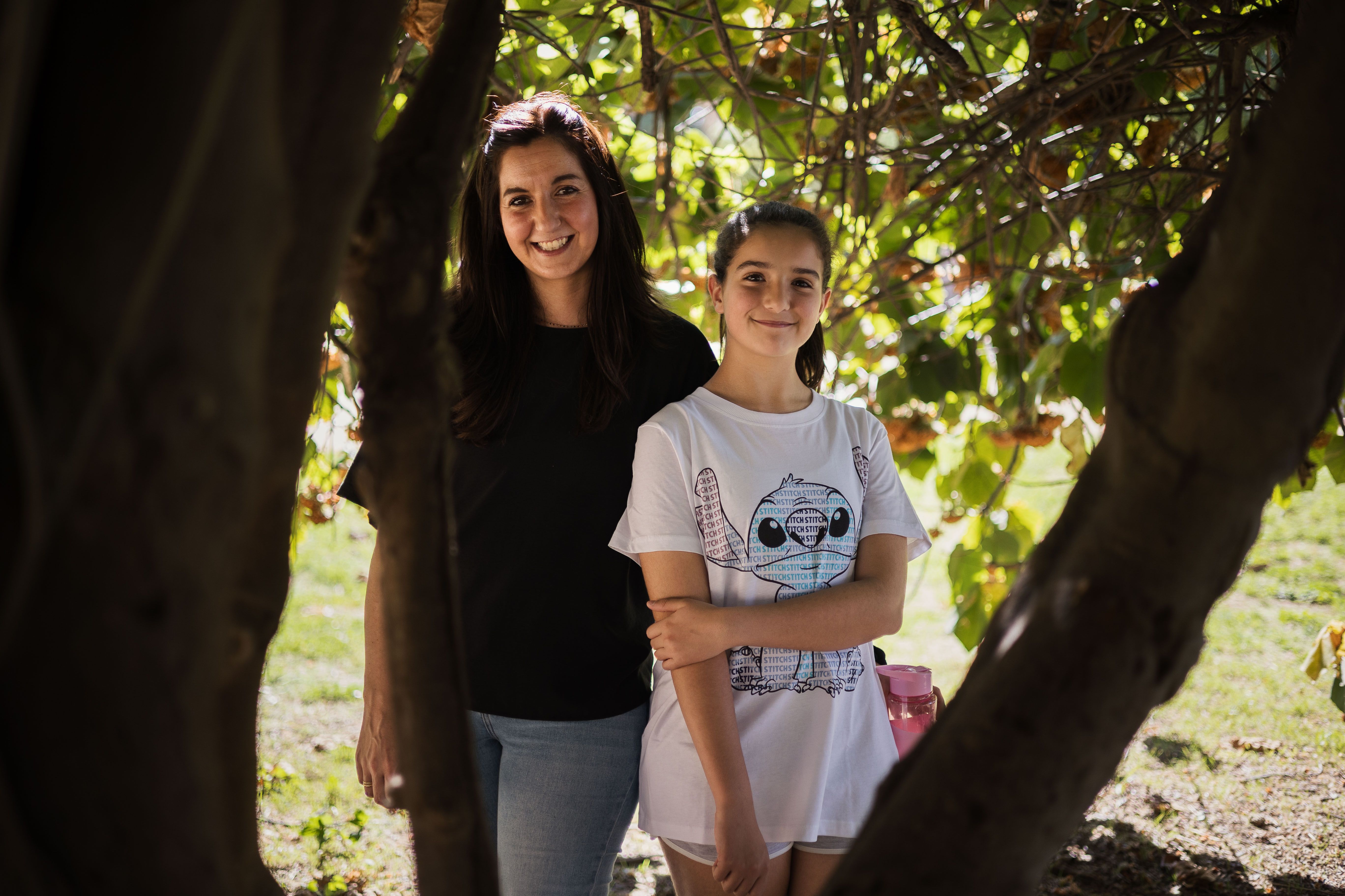 Irene posa junto a su hija Laura.