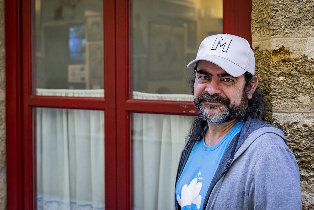 García Argüez, en Cádiz, tras la entrevista.