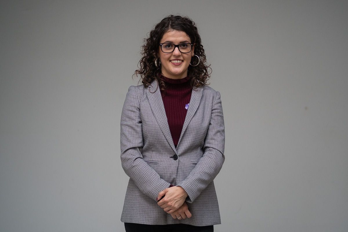 Kanita Mukanovic, antes de su intervención en la 'II Jornada sobre feminismo y diversidad'. FOTO: MANU GARCÍA
