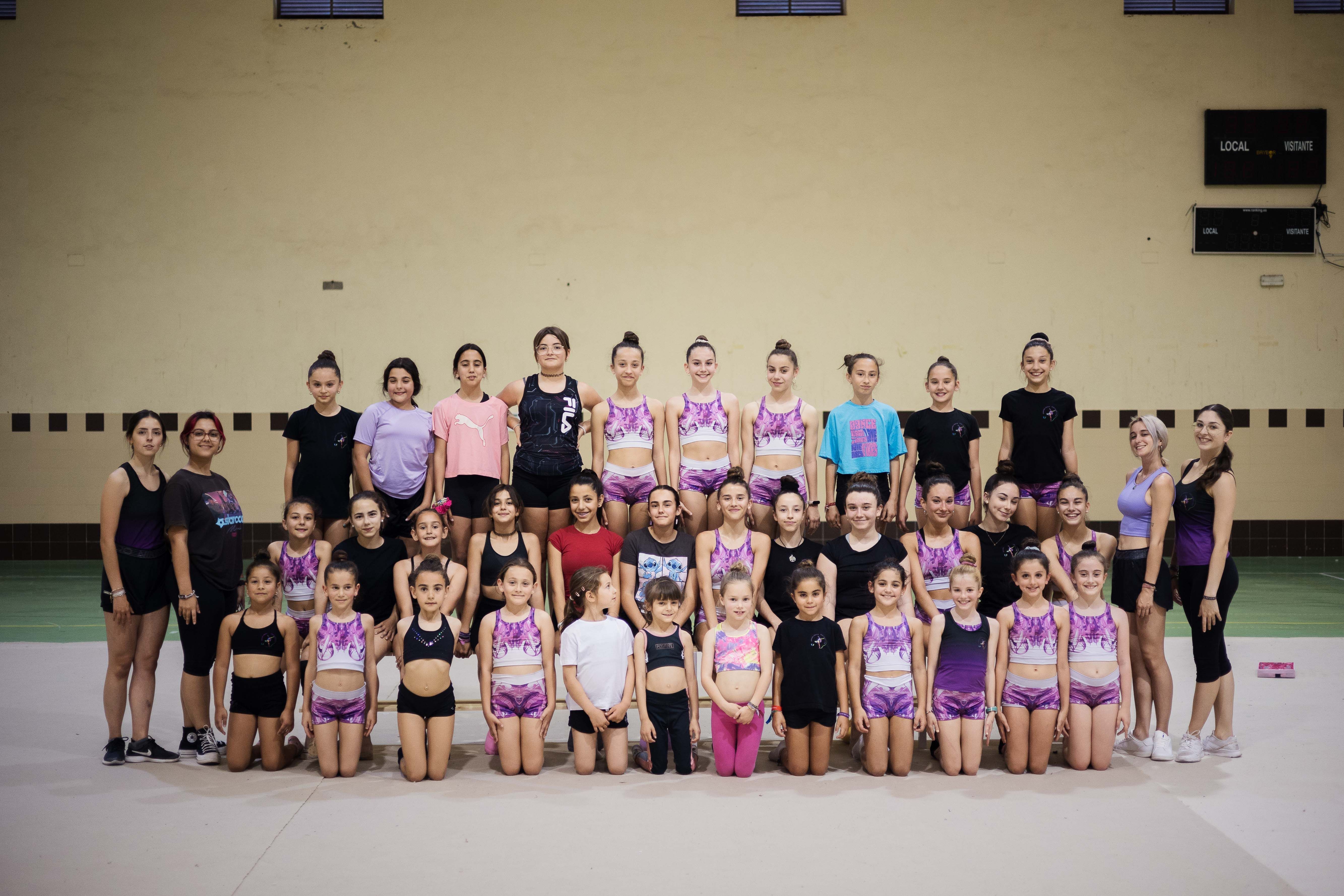 Club de gimnasia rítmica United en Jerez. 