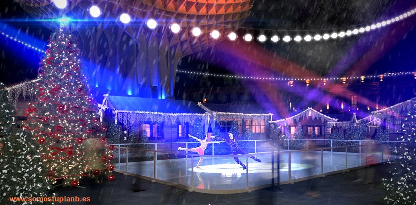 Parque temático de la Navidad en 'Las Setas'.