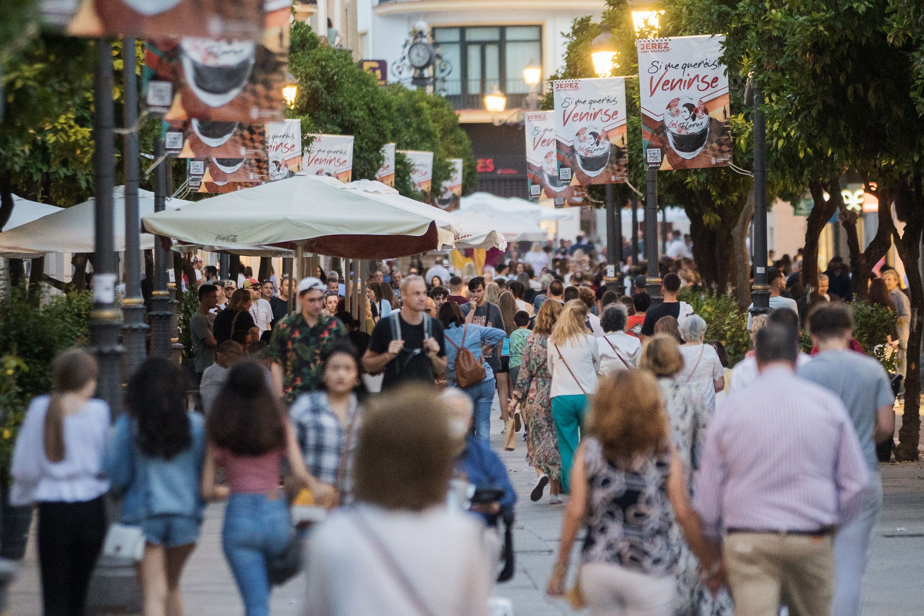 Ambiente de sábado motero en Jerez Ambiente de sábado motero en Jerez