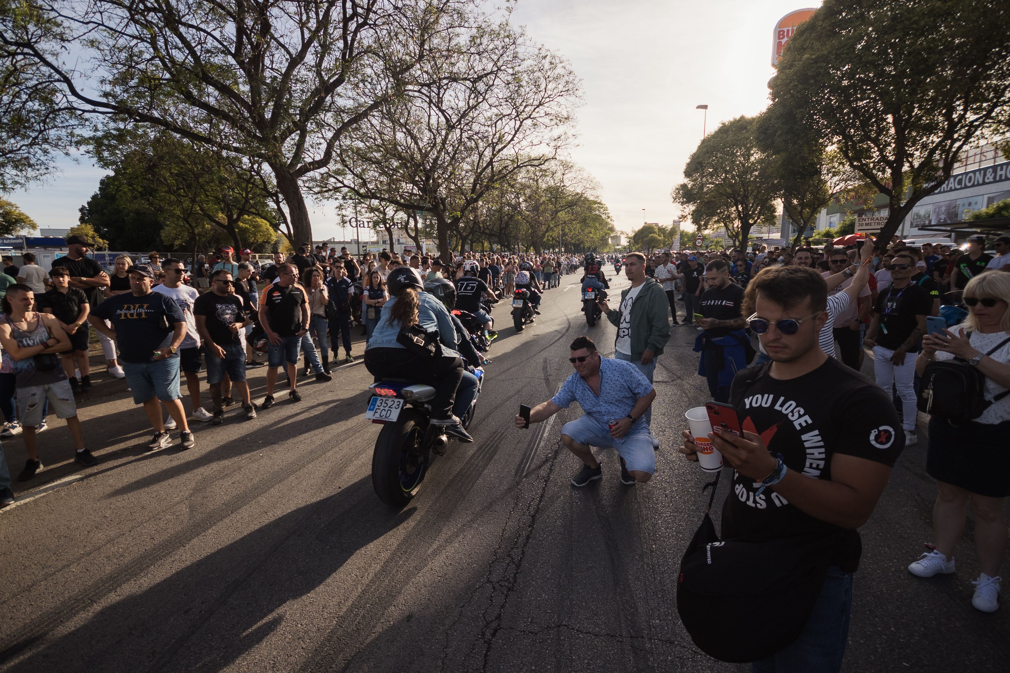 Ambiente de sábado motero en Jerez Ambiente de sábado motero en Jerez