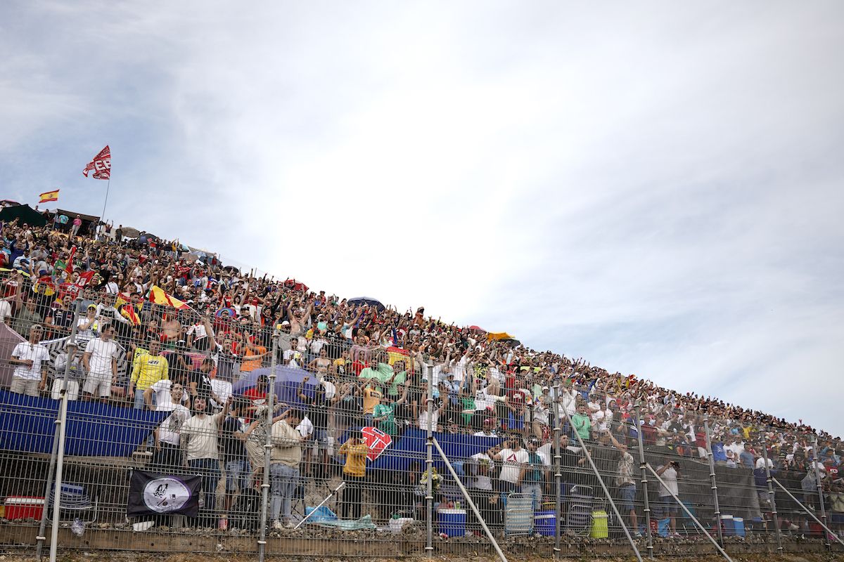 Público durante un pasado Gran Premio en el Circuito de Jerez.