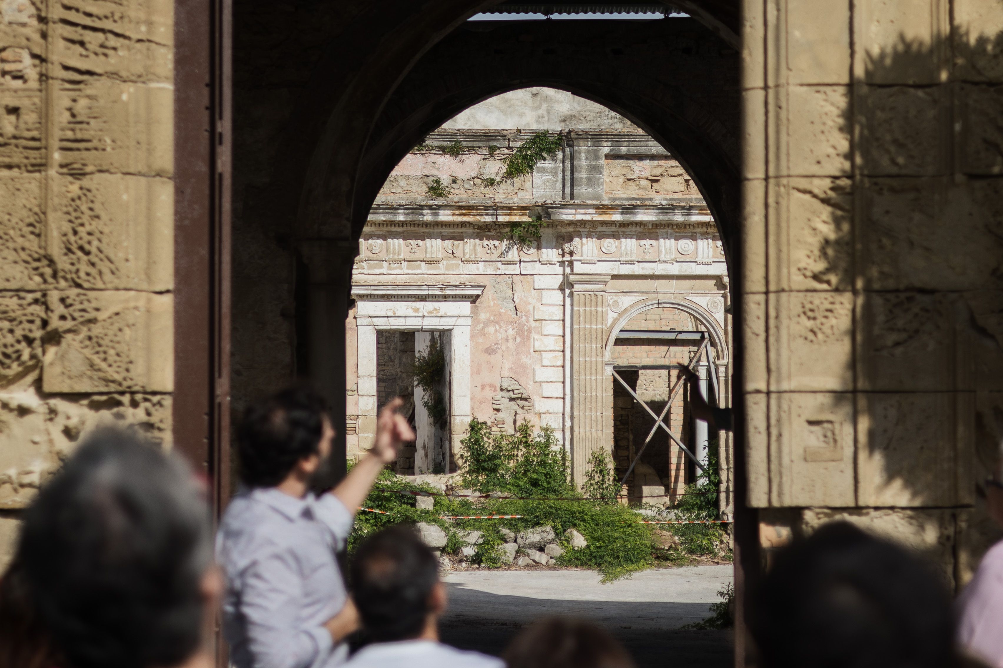 Visita a la casa-palacio de Riquelme, uno de los proyectos, en su primera fase, que estará listo en 2024 en Jerez.