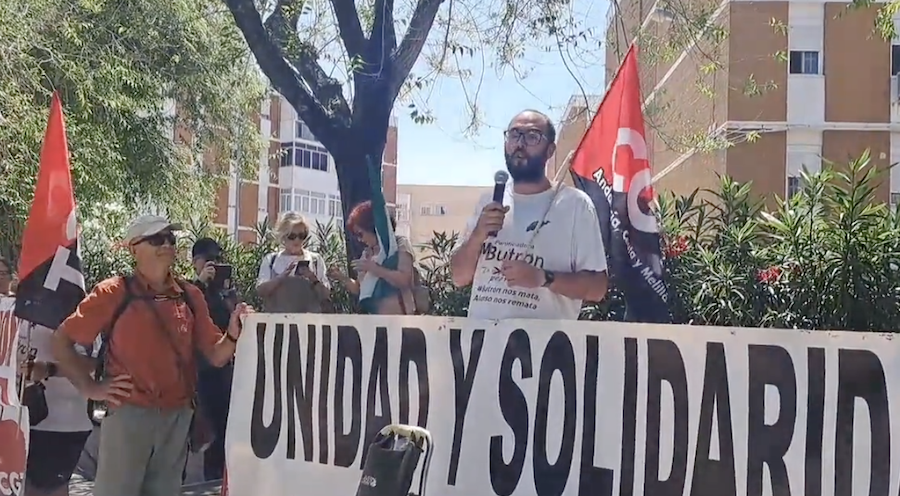 José Mari, trabajador despedido por la panificadora Butrón. José Mari, trabajador despedido por la panificadora Butrón.