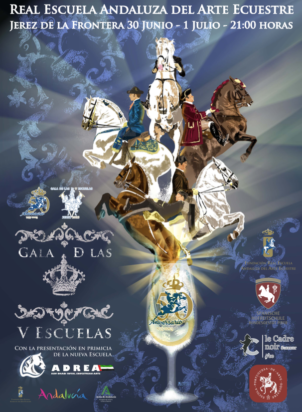 Cartel anunciador de la 'Gala 5 Escuelas'. 