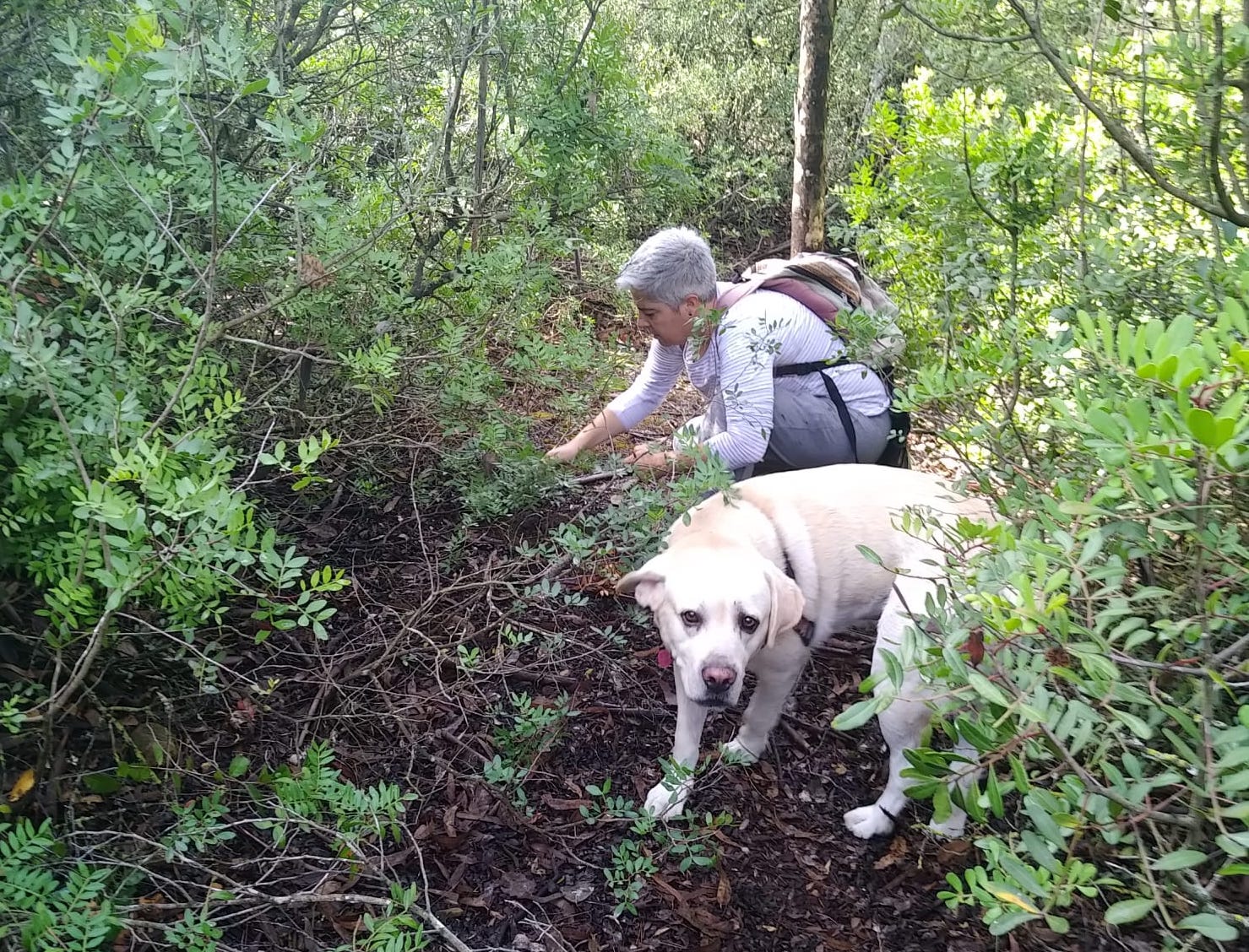 Maribel Jiménez, durante una salida al campo.