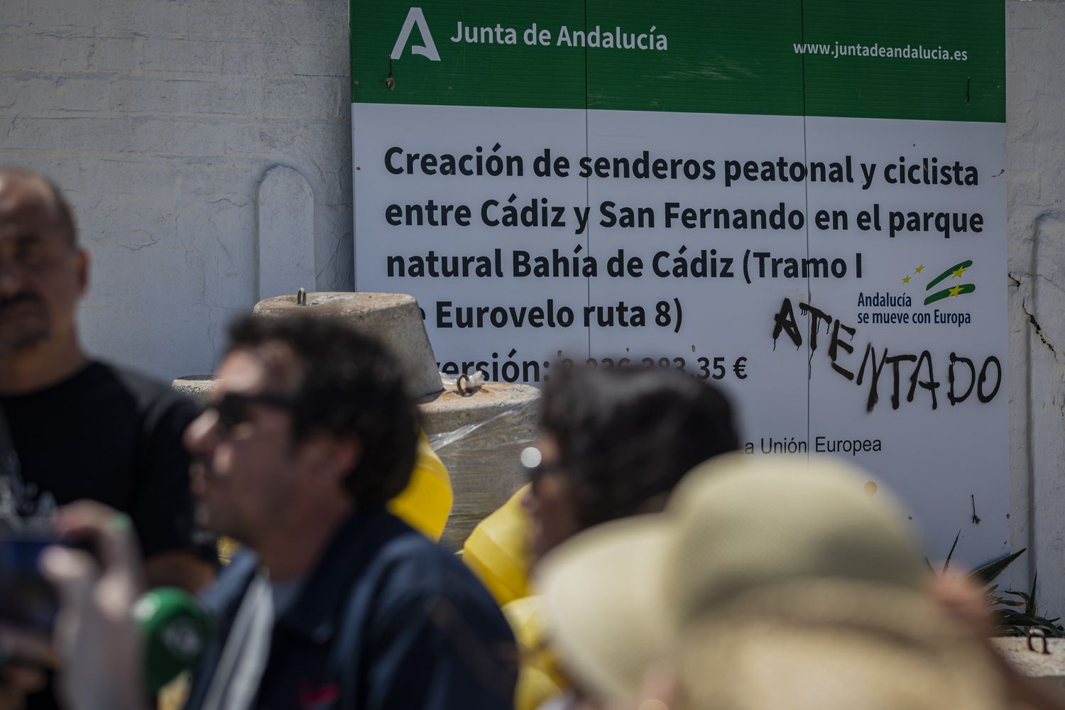Imagen del polémico Eurovelo en la Bahía.