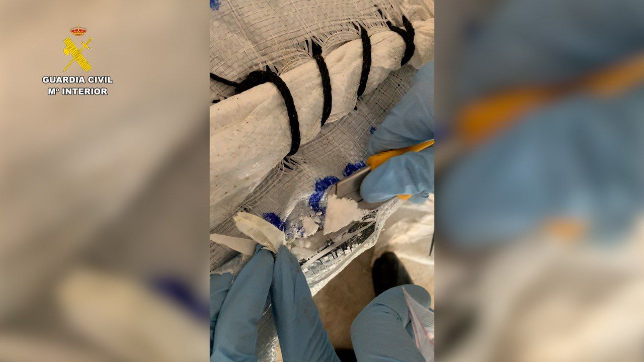 Droga incautada en Barbate. 