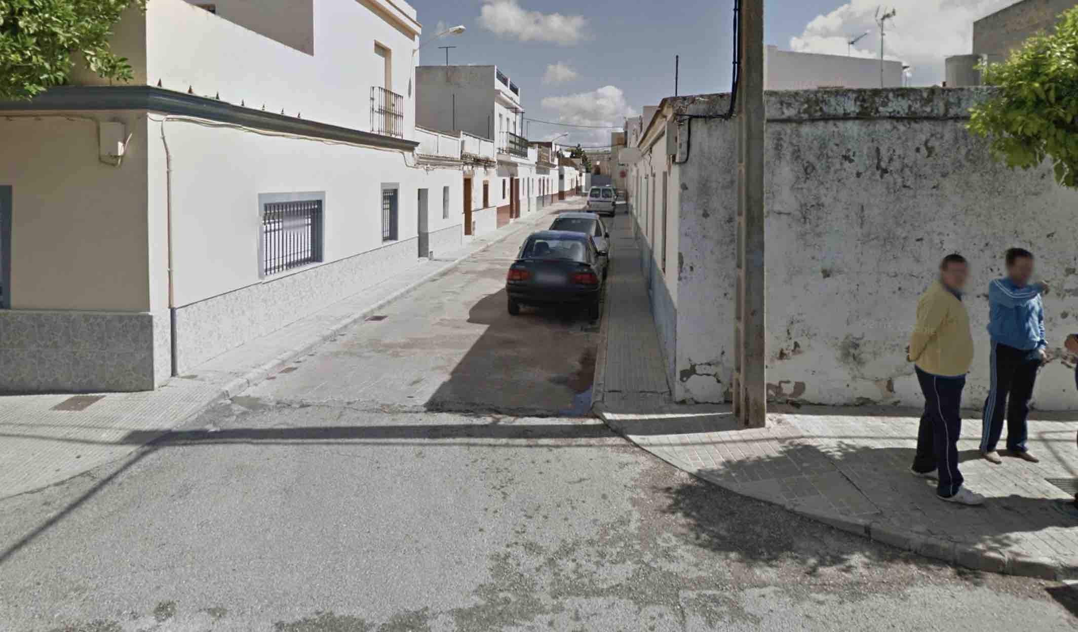 Calle jerezana de El Cuervo, en una imagen de Google Maps.