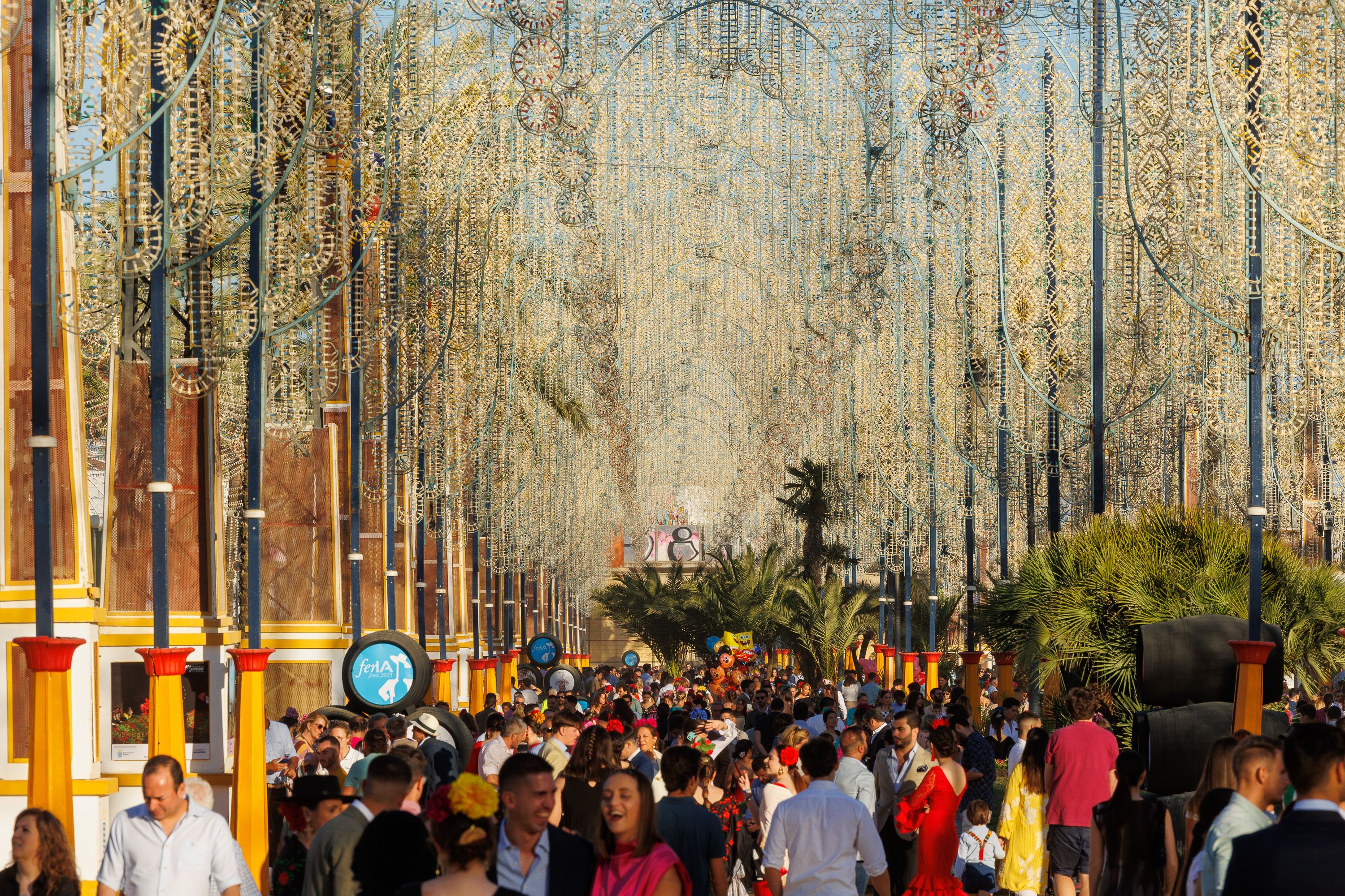 Aspecto del paseo principal a mediodía del domingo.     JUAN CARLOS TORO