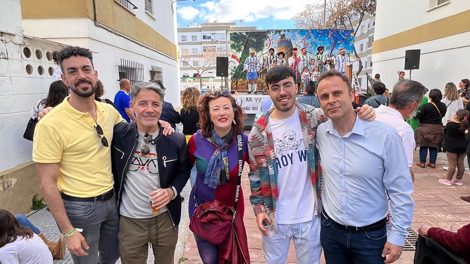 Algunas caras de Adelante Andalucía en El Puerto. 