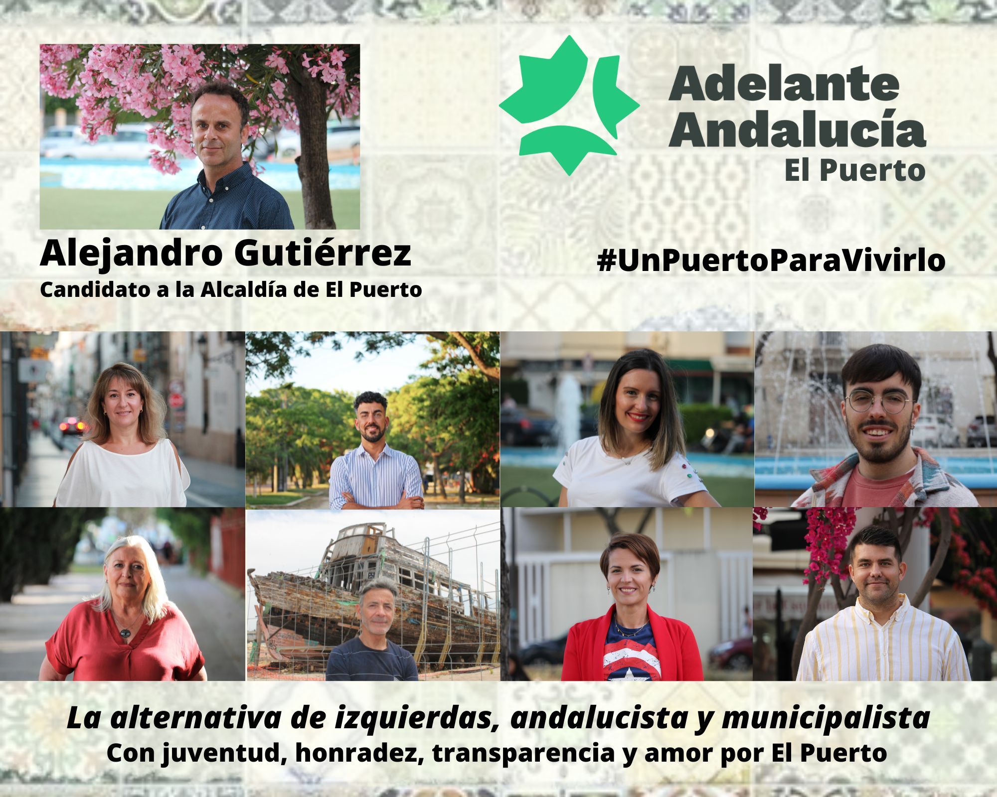 La lista de Adelante en El Puerto.