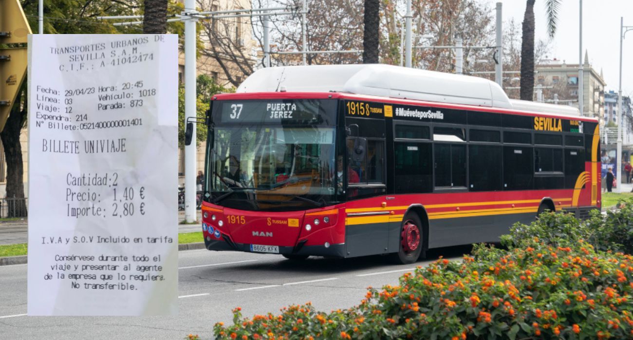 Buscan a un conductor de autobuses en Sevilla por el ticket del viaje.