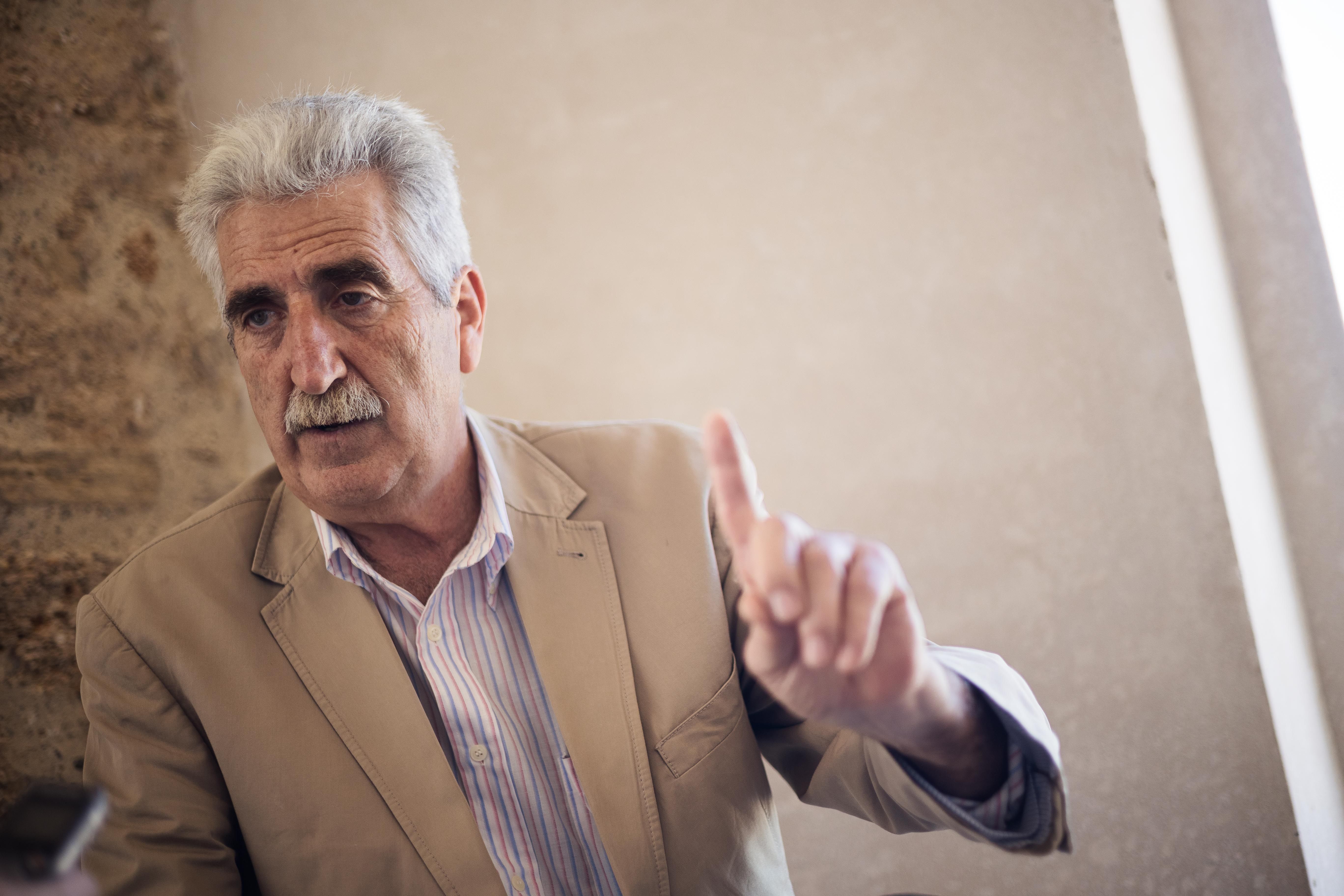 El alcaldable durante la entrevista con lavozdelsur.es. 