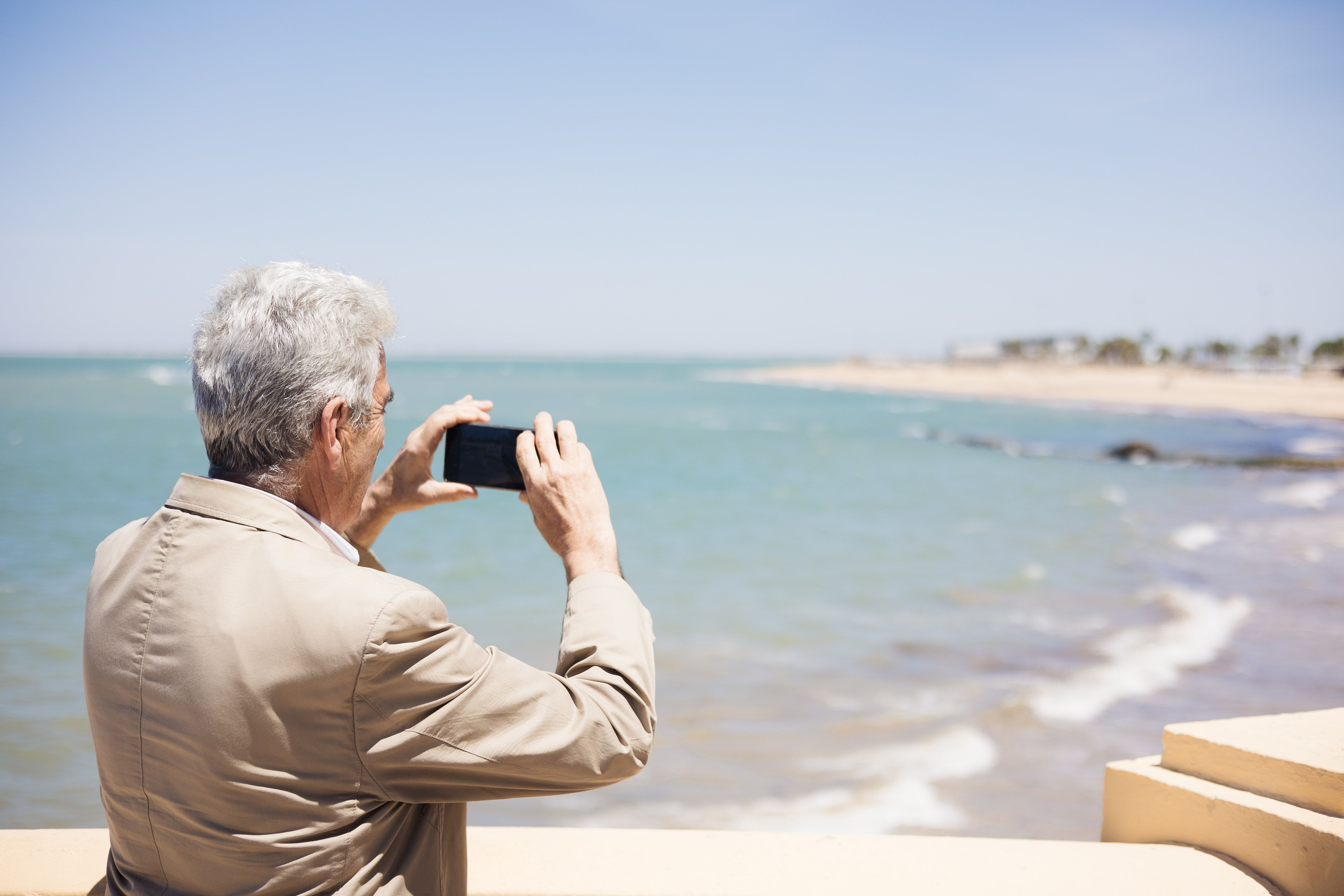 El chipionero en la playa Cruz del Mar. 