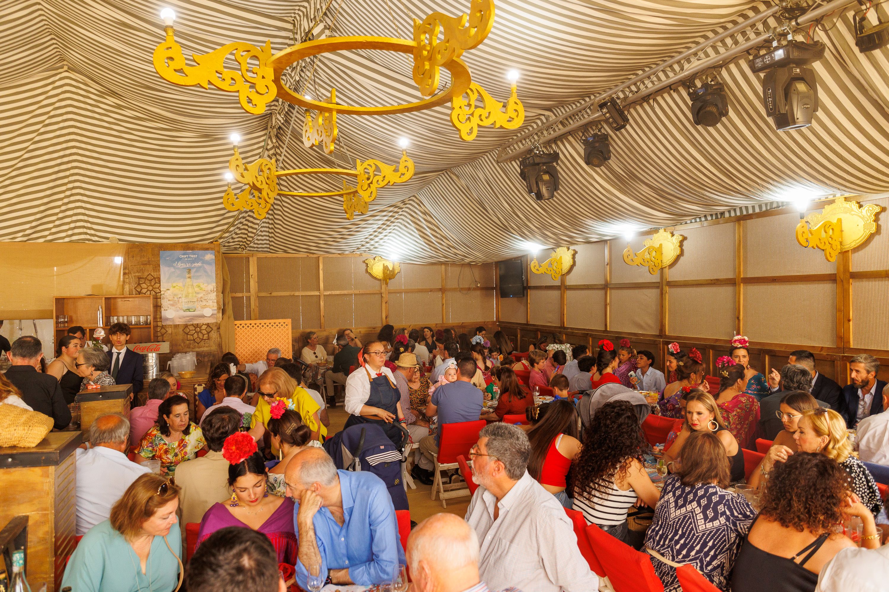 Una caseta en la pasada Feria del Caballo.