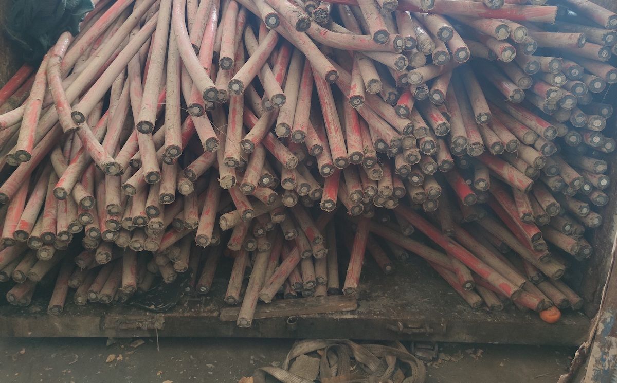 El cobre robado en un campo de golf de El Puerto.