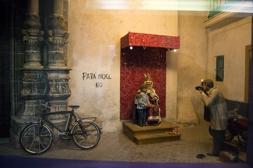 Un diorama 'reivindicativo' del Museo del Belén de Jerez. FOTO: PABLO URIEL