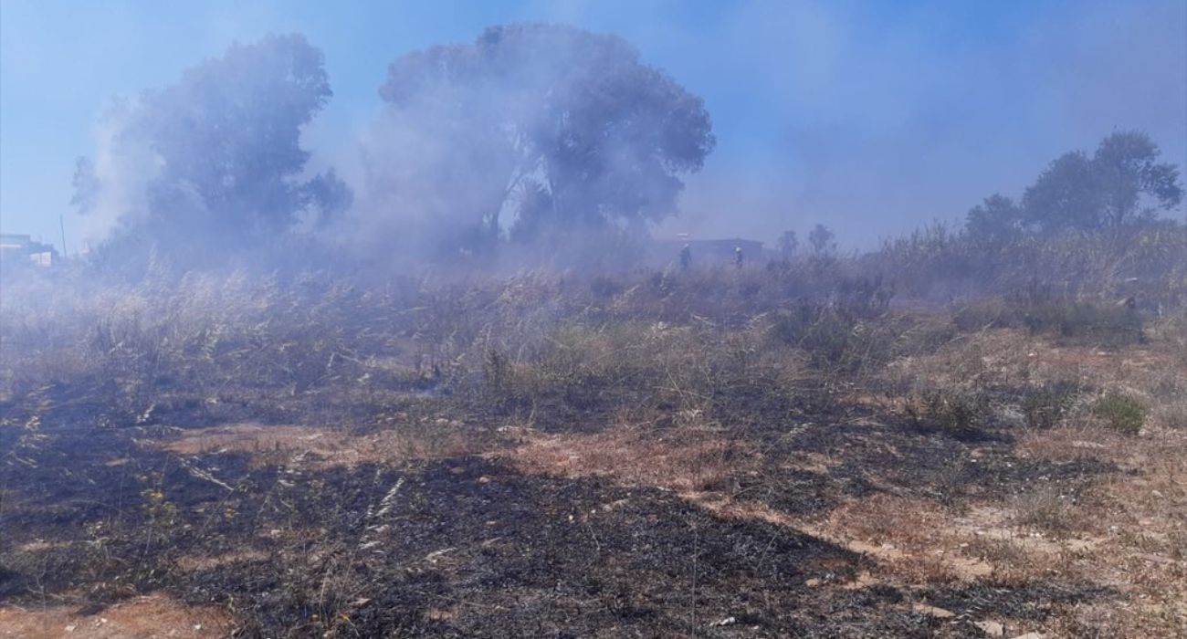 Una imagen del incendio de Sanlúcar.
